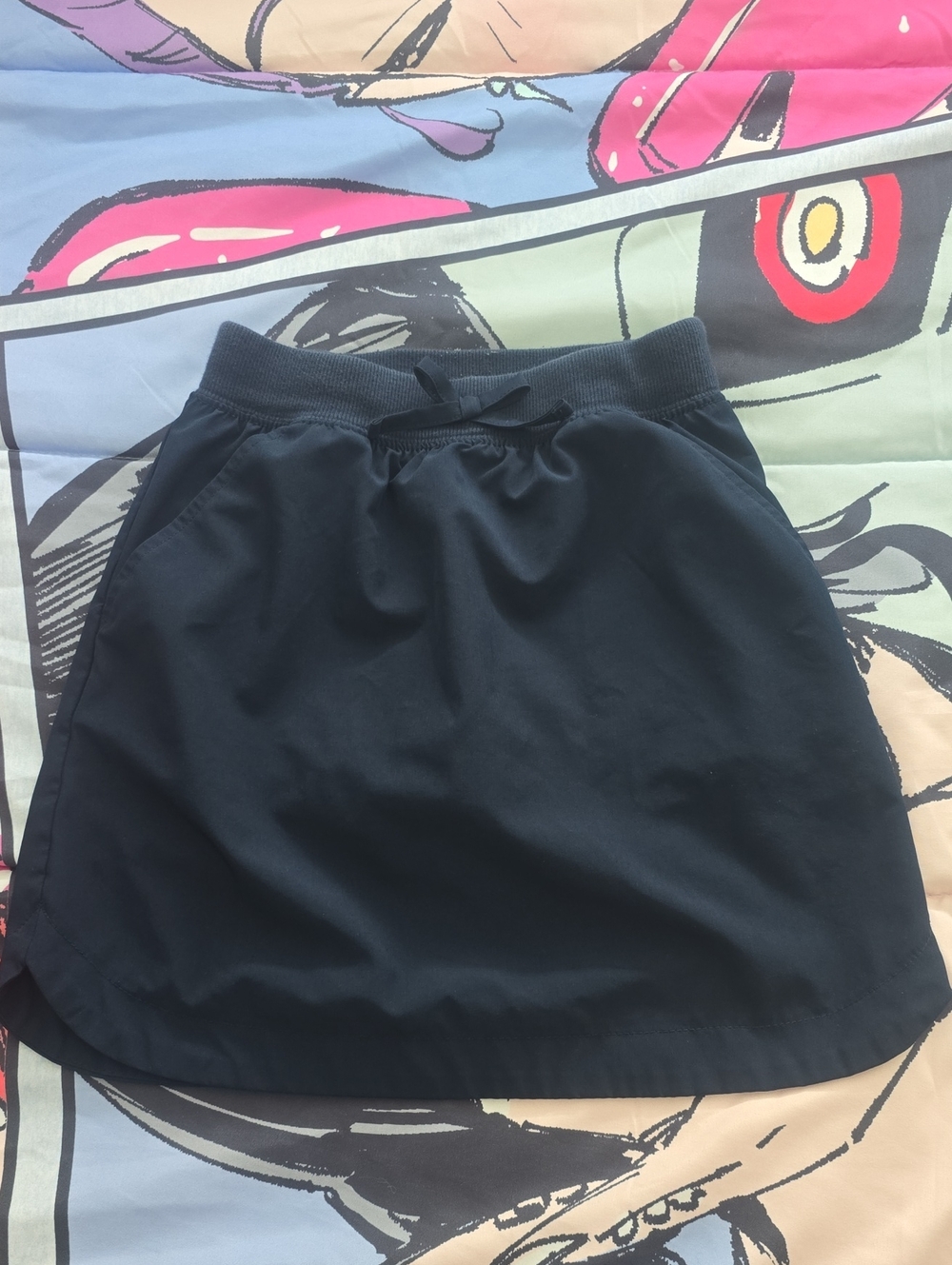 Cat & Jack Navy Drawstring A-Line Skort